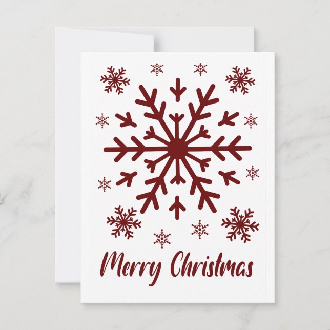 Merry Christmas Blank Greeting Card (Front)