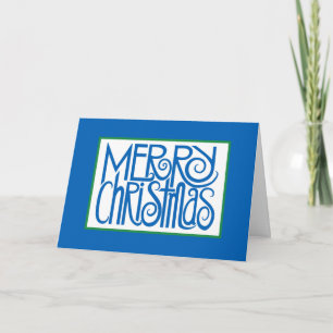 Merry Christmas Blue Card