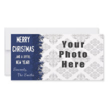 Merry Christmas Blue Snowflake