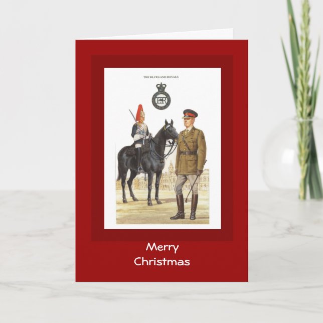 Merry Christmas, Blues and Royals Holiday Card (Front)