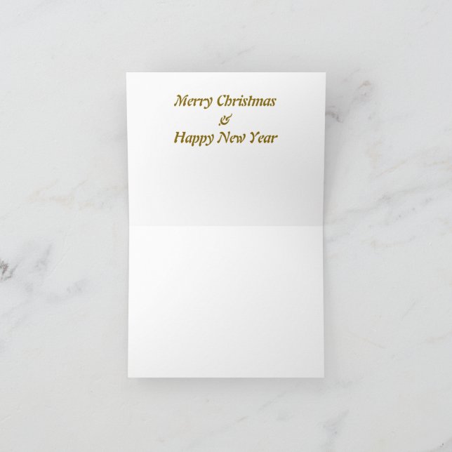 Merry Christmas Boho style Holiday Card (Inside)