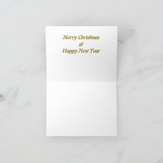 Merry christmas boho style holiday card