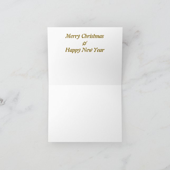Merry Christmas Boho style  Holiday Card (Inside)
