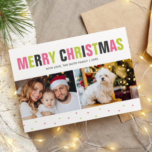 "Merry Christmas" Bold and Colourful Holiday