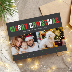 "Merry Christmas" Bold and Colourful Holiday