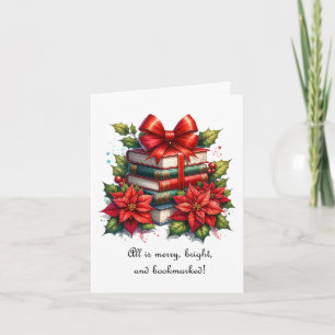 Merry Christmas Book Lover Card