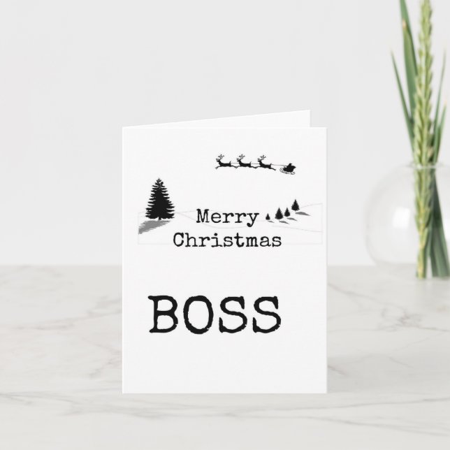 Merry Christmas Boss Card (Front)