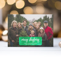 Merry Christmas Botanical Cheery Tie Dye - Photo