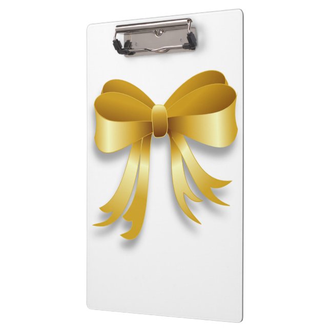 "MERRY CHRISTMAS" BOW CLIPBOARD (Left)