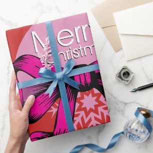 Merry Christmas Bow Wrapping Paper