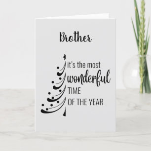 MERRY CHRISTMAS **BROTHER** HOLIDAY CARD