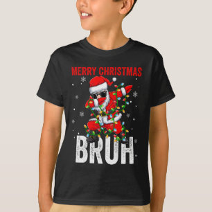 Merry Christmas Bruh Xmas Santa Claus Christmas Li T-Shirt