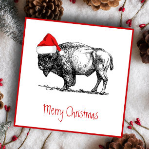 Merry Christmas Buffalo Holiday Card