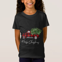 Merry Christmas Buffalo Plaid Red Truck Tree