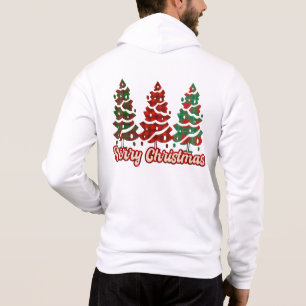 Merry Christmas Buffalo Plaid Trees Design-42019 Hoodie