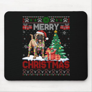 Merry Christmas Bullmastiff Lovers Family Ugly Xma Mouse Mat