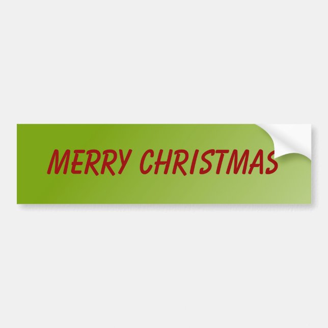 Merry christmas bumper sticker (Front)