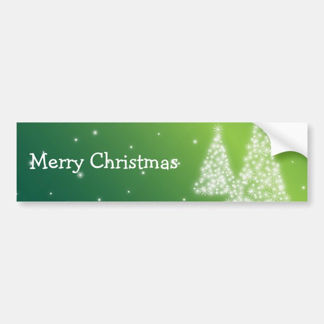 Merry Christmas Bumper Sticker (Front)