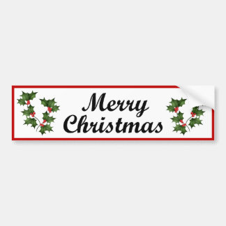 Merry Christmas Bumper Sticker
