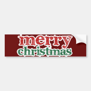 Merry Christmas Bumper Sticker