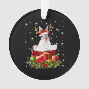 Merry Christmas Bunny Gift For Bunny Lover Ornament