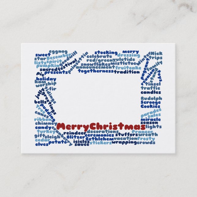 Merry Christmas Business Card (Front)