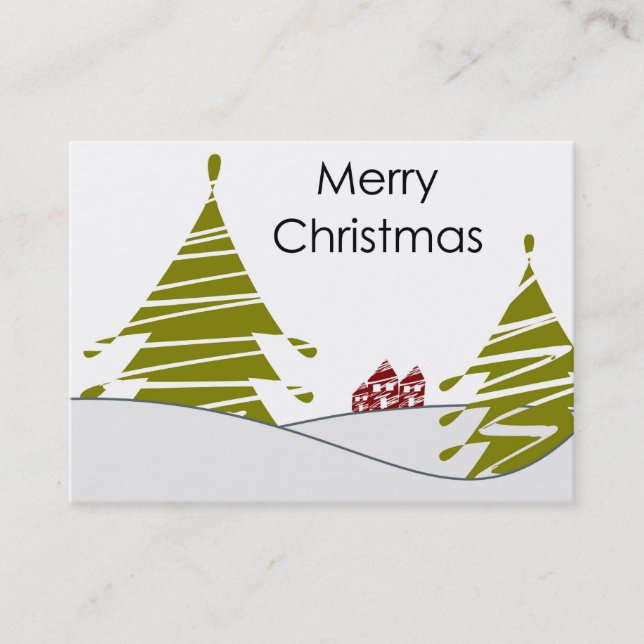 Merry Christmas Business Card (Front)