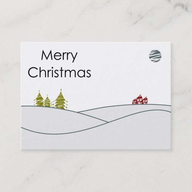Merry Christmas Business Card (Front)