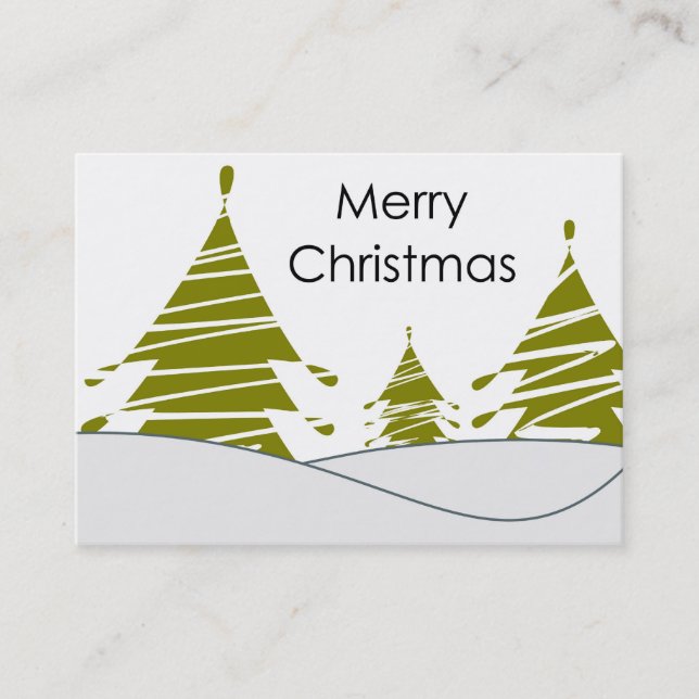 Merry Christmas Business Card (Front)