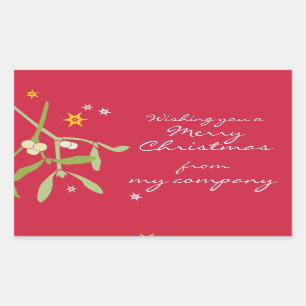 Merry Christmas business gift labels