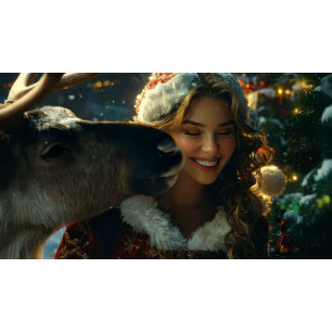 MERRY CHRISTMAS by Santa Girl Card