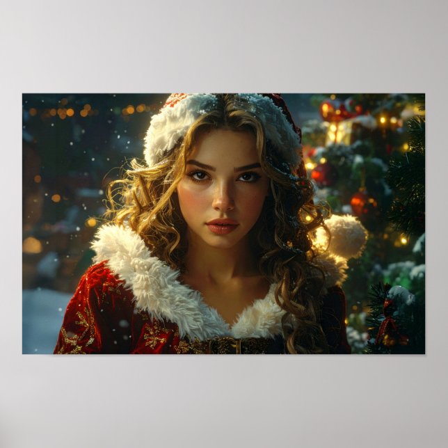 MERRY CHRISTMAS by Santa Girl Poster (Front)