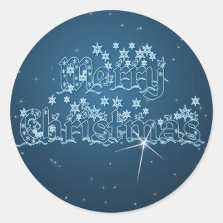 MERRY CHRISTMAS  by SHARON SHARPE Classic Round Sticker