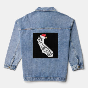 Merry Christmas California   Denim Jacket