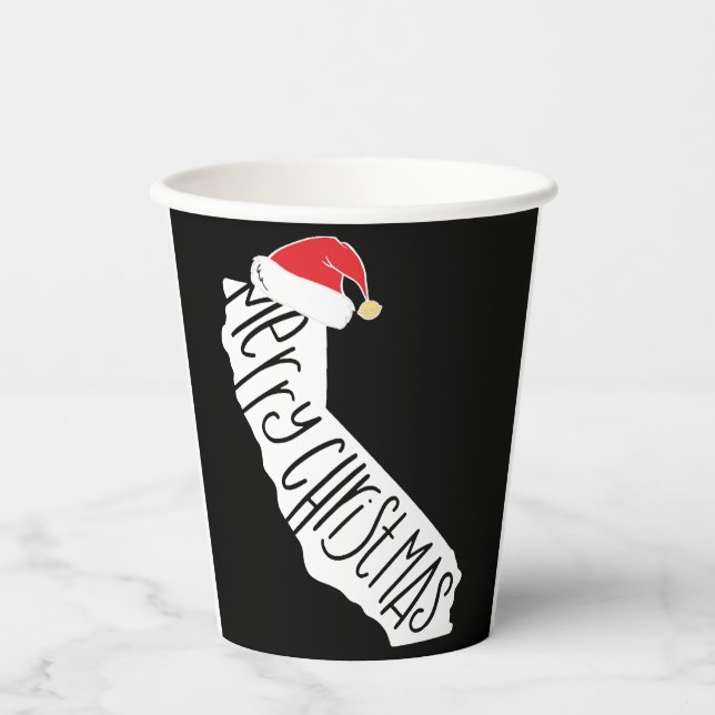 Merry Christmas California   Paper Cups (Front)