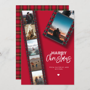Merry Christmas Camera Roll 6 Photo Collage Holiday Card