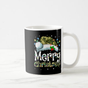 Merry Christmas Camouflage Santa Hat Xmas Family M Coffee Mug