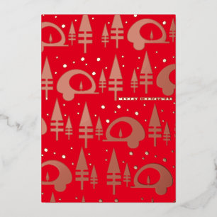 Merry Christmas Camper Pressed Foil Holiday Card