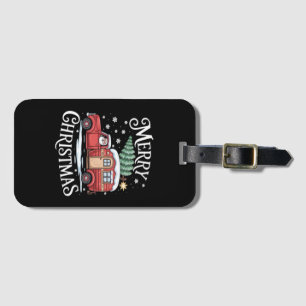 Merry Christmas Camping Cute Santa Claus Truck Ess Luggage Tag