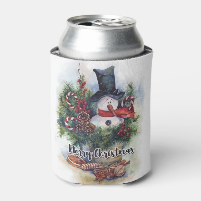 Merry Christmas  Can Cooler (Can Front)