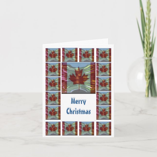 Merry Christmas Canada - Buy Blank or Add Greeting Holiday Card (Front)