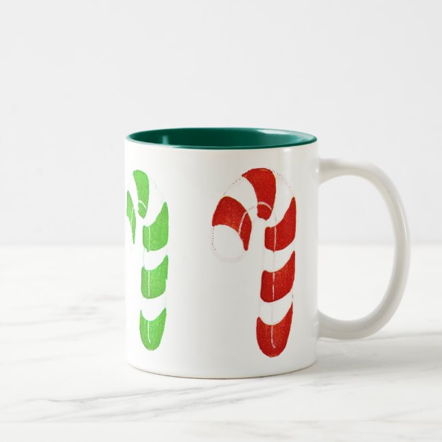 Merry Christmas Candy Cane coffee cup (Right)