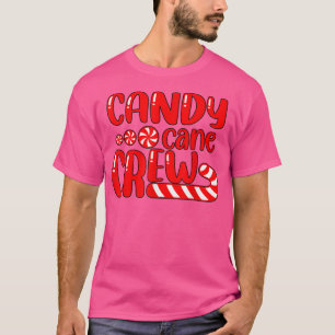 Merry Christmas Candy Cane Crew Matching Family Gr T-Shirt