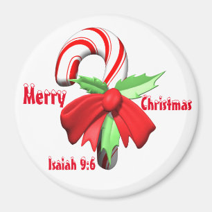 Merry Christmas Candy Cane Customise It Magnet