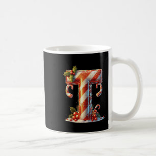 Merry Christmas Candy Cane T Design Tank Top Coffee Mug