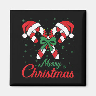 Merry Christmas Candy Cane Xmas Lights Toddlers Me Magnet