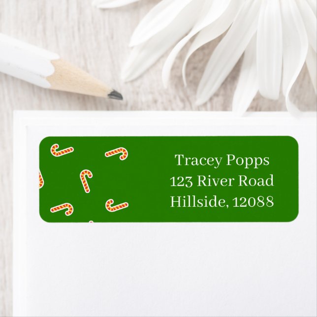 Merry Christmas candy canes green (Insitu)