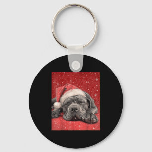 Merry Christmas Cane Corso  Key Ring