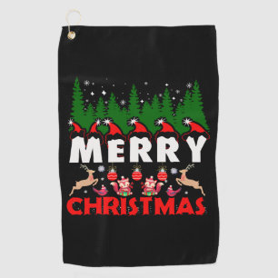 Merry Christmas Canvas Christian Christmas Jesus Golf Towel