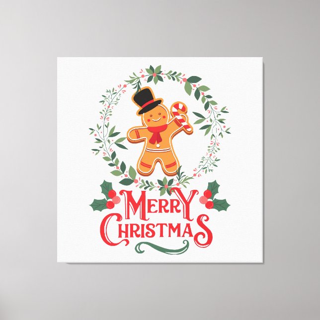 Merry Christmas Canvas Print (Front)